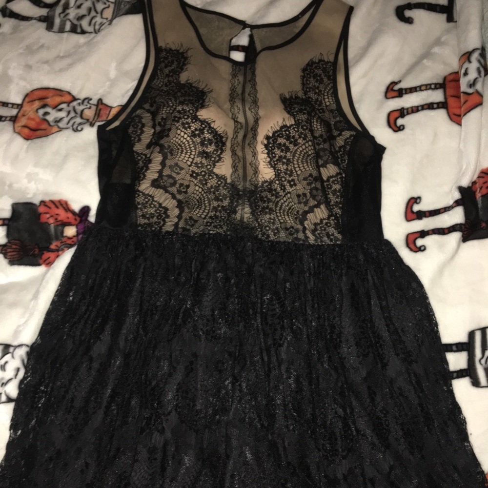 Black laced dress